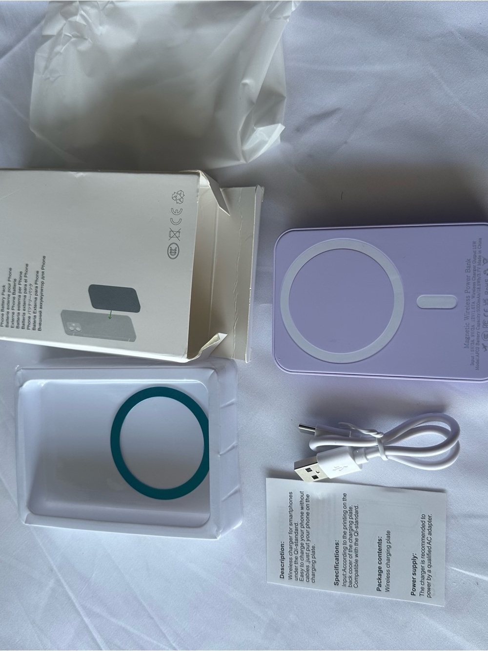 New 5000mAh Magnetic Wireless Power Bank (MagSafe Compatible)